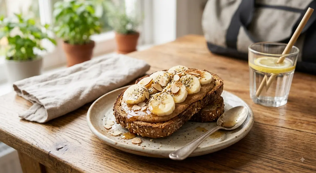 Whole Grain Banana Maple Toast